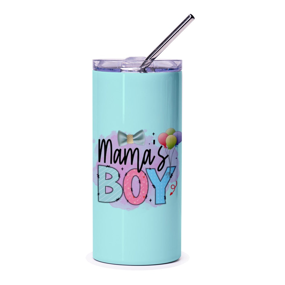 Mama's Boy Tumbler, Cute Boy Tumbler, Gift for Mom, Gift for Son, Birthday Gift Tumbler, Baby Boy Tumbler, Mama Tumbler, Tumblers - Tawshia