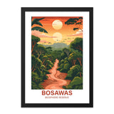 Bosawas Biosphere Reserve Wall Art, Jungle Landscape Print, Sunset Forest Decor, Nature Illustration, Modern Home Art, Tropical Forest - Tawshia