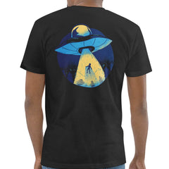 Captivating UFO Abduction Graphic Design T-shirt Product
