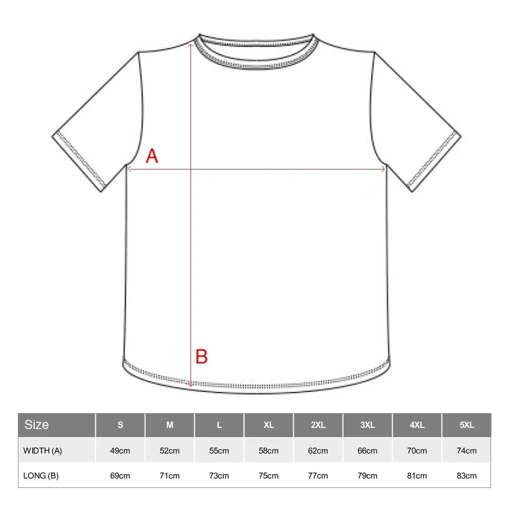Detailed Size Guide for Comfortable Shirt product