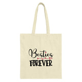 Besties Forever Tote Bag, Friendship Gift, Best Friend Present, Cute Tote Bag, Gift for Best Friend, Everyday Tote Bag - Tawshia