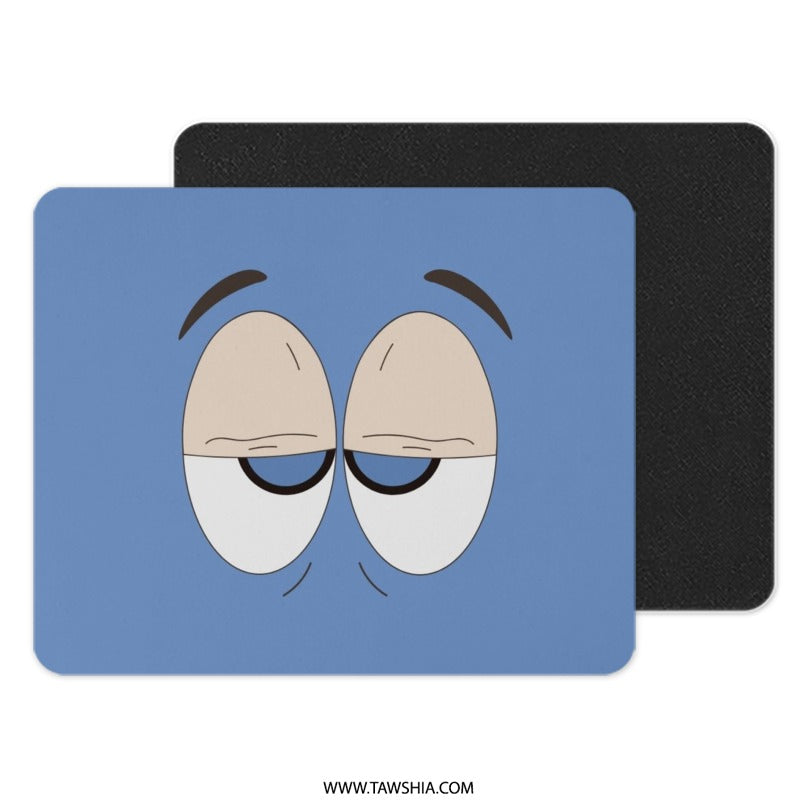 South Park Inspired Mouse Pad, Bored Eric Cartman, Cartoon Character Desk Accessory, Funny Sarcastic Office Decor, Gamer Gift - Tawshia