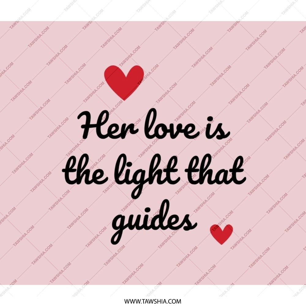 Her Love Guides Backpack, Inspirational Quote Backpack, Love Backpack, Valentine's Day Gift Backpack, Heart Backpack, Gift For Her - Tawshia