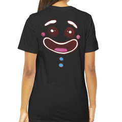 Cute Animated Face Printed Back T-Shirt product type