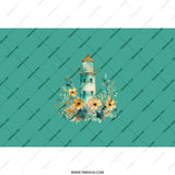 Lighthouse Tumbler, Coastal Tumbler, Floral Tumbler, Beach Decor Tumbler, Nautical Gift Idea, Ocean Lover Tumbler, Cute Tumbler, Travel Mug - Tawshia