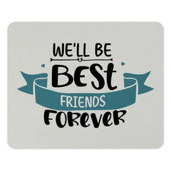 Best Friends Forever Mouse Pad, Cute Friendship Quote Desk Accessory, Unique Office Decor, Gift for Bestie, Motivational Mouse Pad - Tawshia