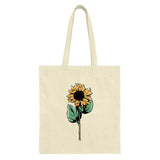 Sunflower Tote Bag, Floral Shopping Bag, Yellow Flower Tote, Cute Everyday Bag, Gift for Her, Nature Lover Tote - Tawshia