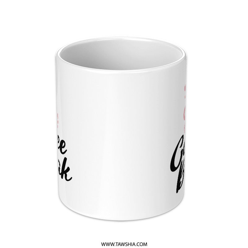 Coffee Break Mug, Cute Coffee Mug, Heart Mug, Gift For Coffee Lover, Office Mug, Coffee Lover Gift, Drinkware Mug, Gift Mug, Hot Beverage - Tawshia
