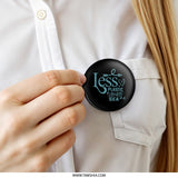 Less Plastic More Sea Pinback Button, Ocean Lover Gift, Environmental Advocate Pin, Earth Day Button, Save the Ocean Accessory - Tawshia