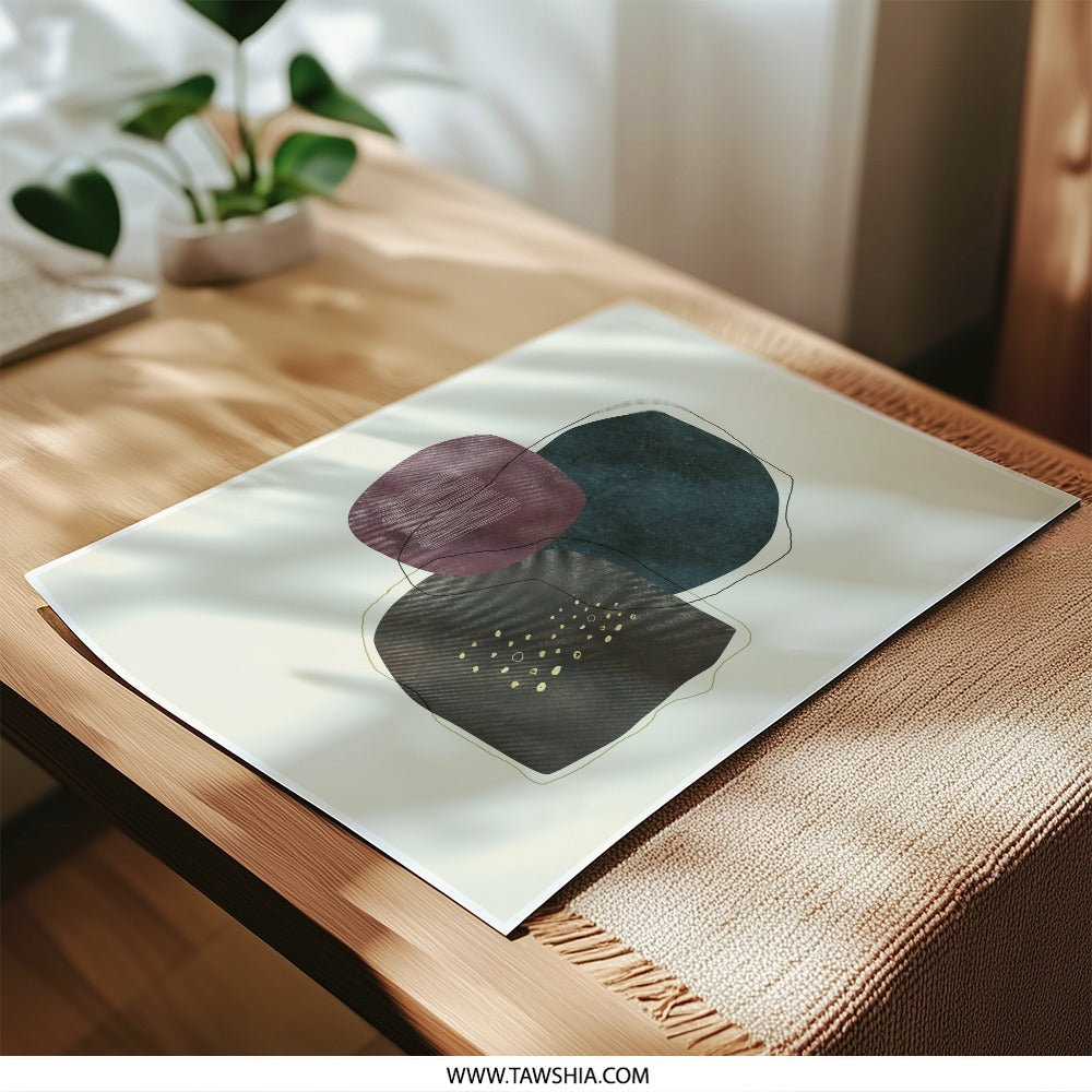 Abstract Shapes Photographic Print, Modern Art Print, Minimalist Wall Art, Home Decor, Art Prints, Stylish Art Print, Popular Art - Tawshia