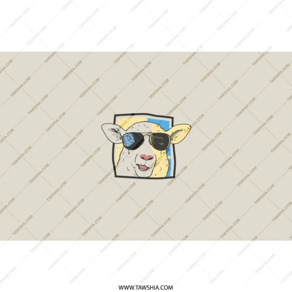 Funky Sheep with Sunglasses Design T-shirt product