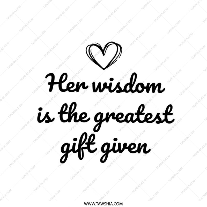 Wisdom Gift Pillow, Inspirational Pillow, Mother's Day Pillow, Decorative Pillow, Her Wisdom Gift Given Pillow, Gift for Mother, Pillows - Tawshia