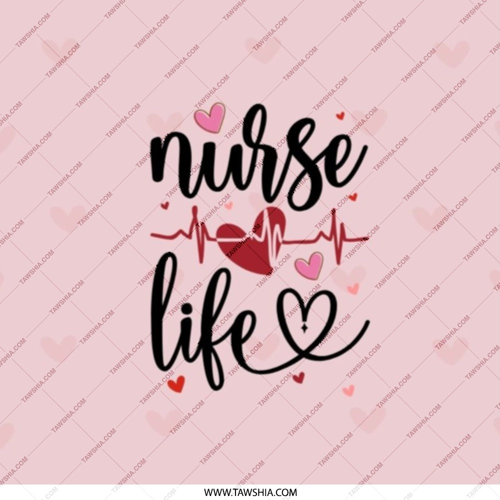 Nurse Life Pocket Mirror, Heartbeat Design, CNA Gift, Medical, Nursing School, RN Present, Pocket Mirrors for Women, Gift for Doctor - Tawshia