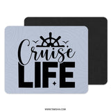 Cruise Life Mouse Pad, Nautical Desk Decor, Boating Lover Gift, Ocean Theme Mousepad, Cruise Ship Wheel, Coastal Office Accessories, Gifts - Tawshia