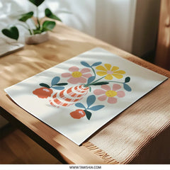 Floral Photographic Print, Flower Vase Art, Modern Floral Art, Home Decor, Flower Art Print, Botanical Wall Art, Floral Still Life Art - Tawshia