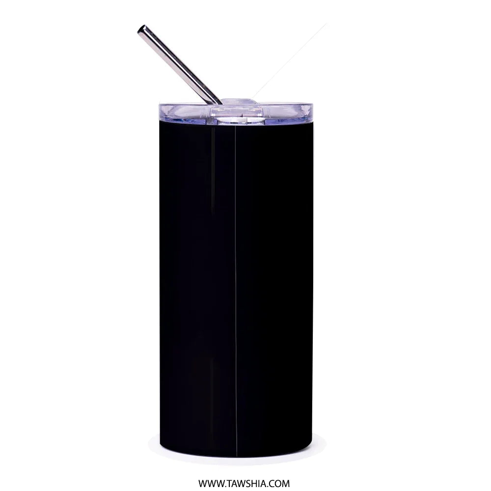 Sleek Black Tumbler with Straw Insulated Drinkware product type