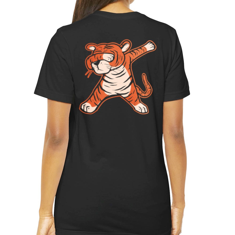 Cartoon Tiger Doing Yoga Poster On T-Shirt product