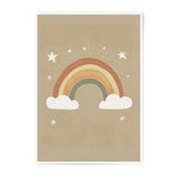 Rainbow Photographic Print, Star Art, Boho Rainbow Decor, Nursery Art Print, Celestial Print, Childrens Room Decor, Kids Room Art - Tawshia
