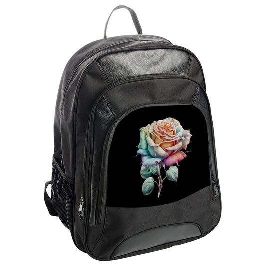 Rose Backpack, Floral Backpack, Colorful Rose, Unique Backpack, Gift for Her, Nature Lover, Flower Backpack - Tawshia