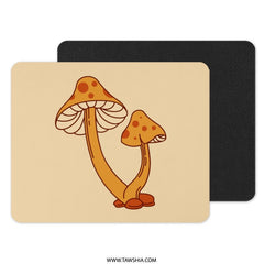 Mushroom Mouse Pad, Fungi Art, Retro Aesthetic Desk Decor, Unique Desk Accessory, Desk Mat, Cool Desk Gift, Gaming Mousepad, Office Gift - Tawshia
