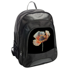 Poppy Flower Backpack, Floral Design Backpack, Artistic Backpack, Unique Backpack, Everyday Backpack, Gift for Her, Bookbag - Tawshia