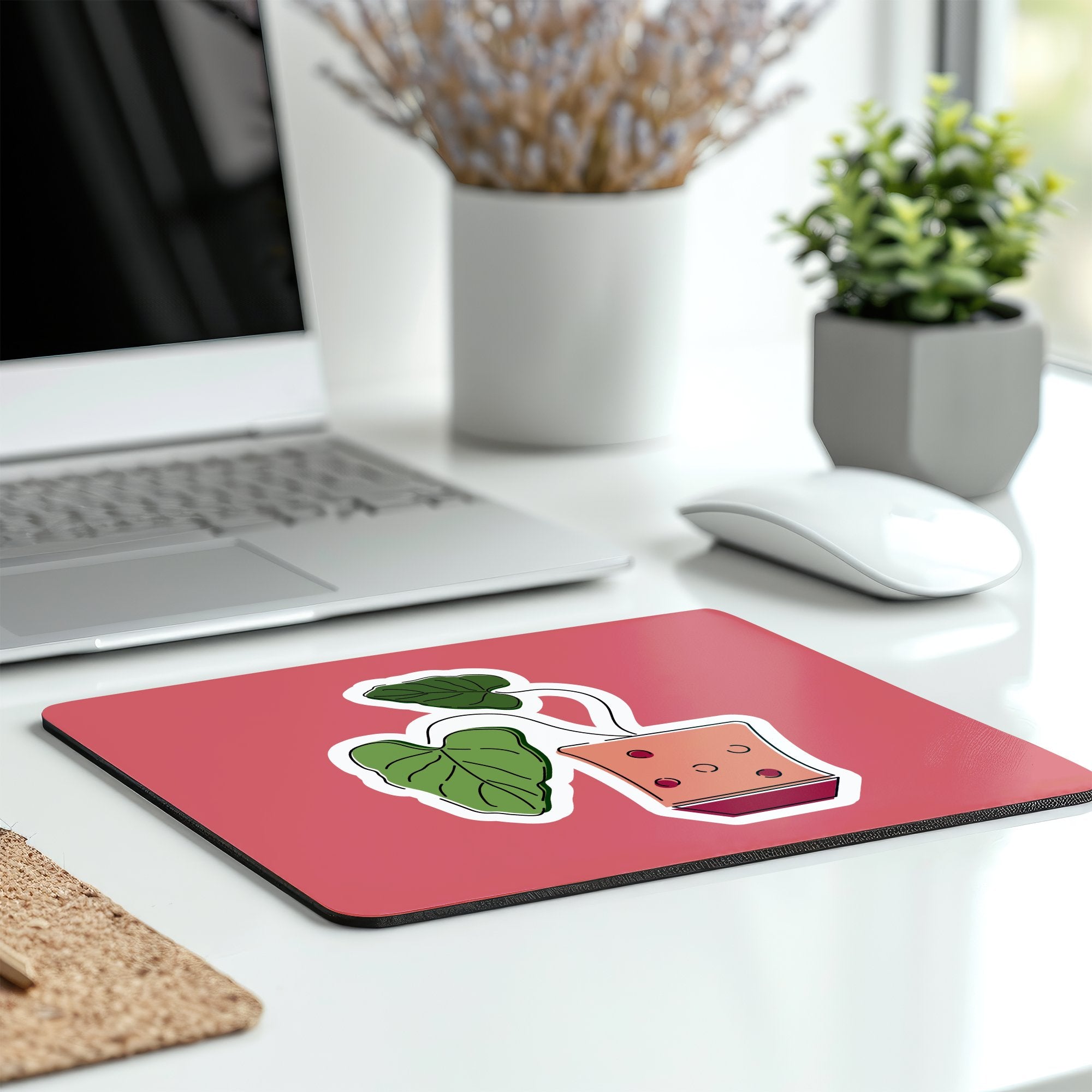 Refreshing Juice Design Red Mouse Pad product