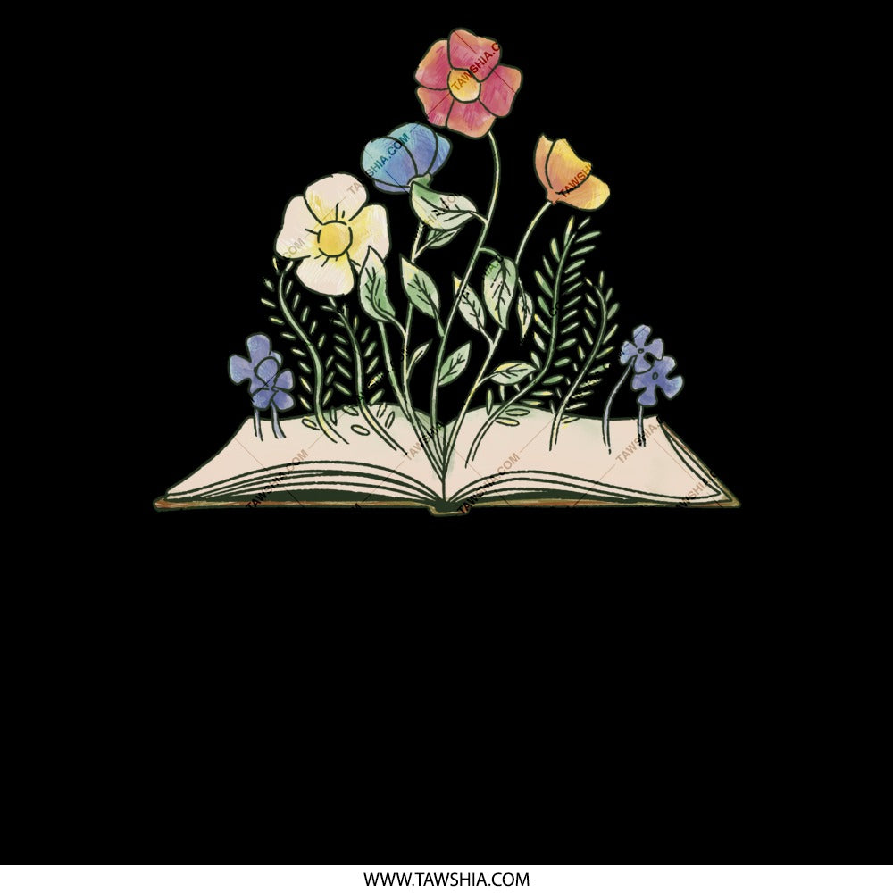Vintage Floral Illustrated Book Art Decor product type