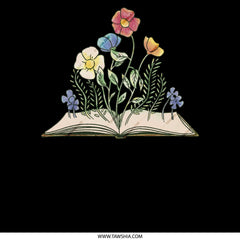 Vintage Floral Illustrated Book Art Decor product type