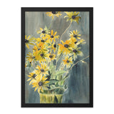 Black Eyed Susans Wall Art, Floral Watercolor Art, Yellow Flowers Print, Botanical Illustration, Fine Art Prints - Tawshia