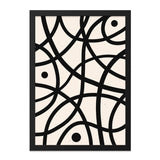 Abstract Wall Art, Modern Geometric Print, Black and White Circles, Minimalist Home Decor, Contemporary Art Print - Tawshia