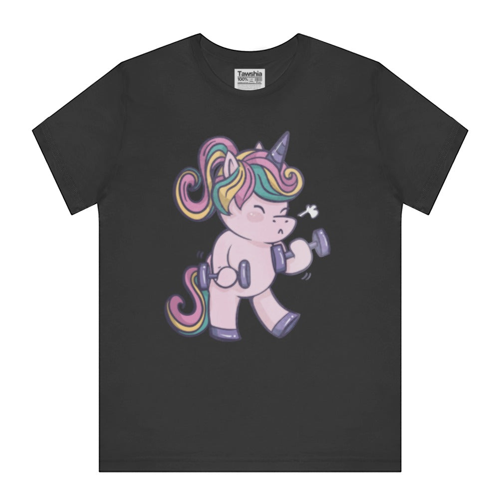 Unicorn Lifting Weights Graphic T-shirt Kids product