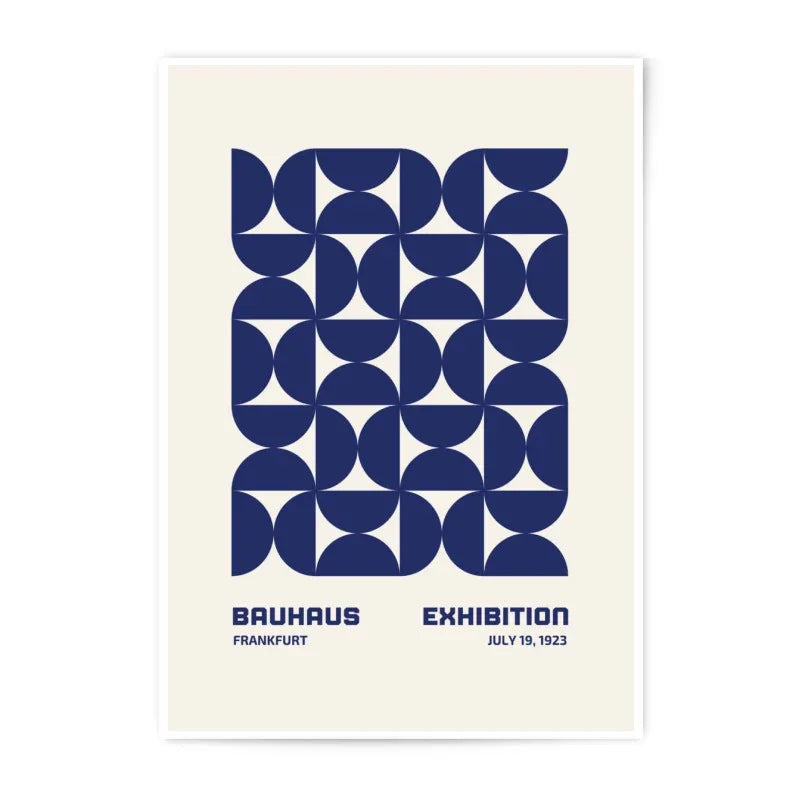 Bauhaus Exhibition Photographic Print, Geometric Wall Art, Mid Century Modern Decor, Bauhaus Poster, Art Print, Home Decor - Tawshia