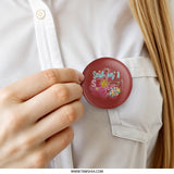Sew On and Sew Forth Pinback Button, Sewing Machine Pin, Quilting Gift, Crafting Pin, Seamstress Badge, Tailor Pinback Button, Gift for - Tawshia