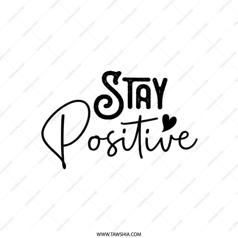 Stay Positive Pillow, Motivational Decor, Inspirational Pillow, Home Decor Pillow, Positive Vibes, Throw Pillow, Accent Pillow - Tawshia
