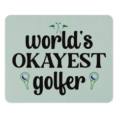 Worlds Okayest Golfer MousePad, Golf Gift, Funny Golfer Gift, Golfing Mousepad, Golf Lover Gift, Golfer Present, Golf Accessories - Tawshia