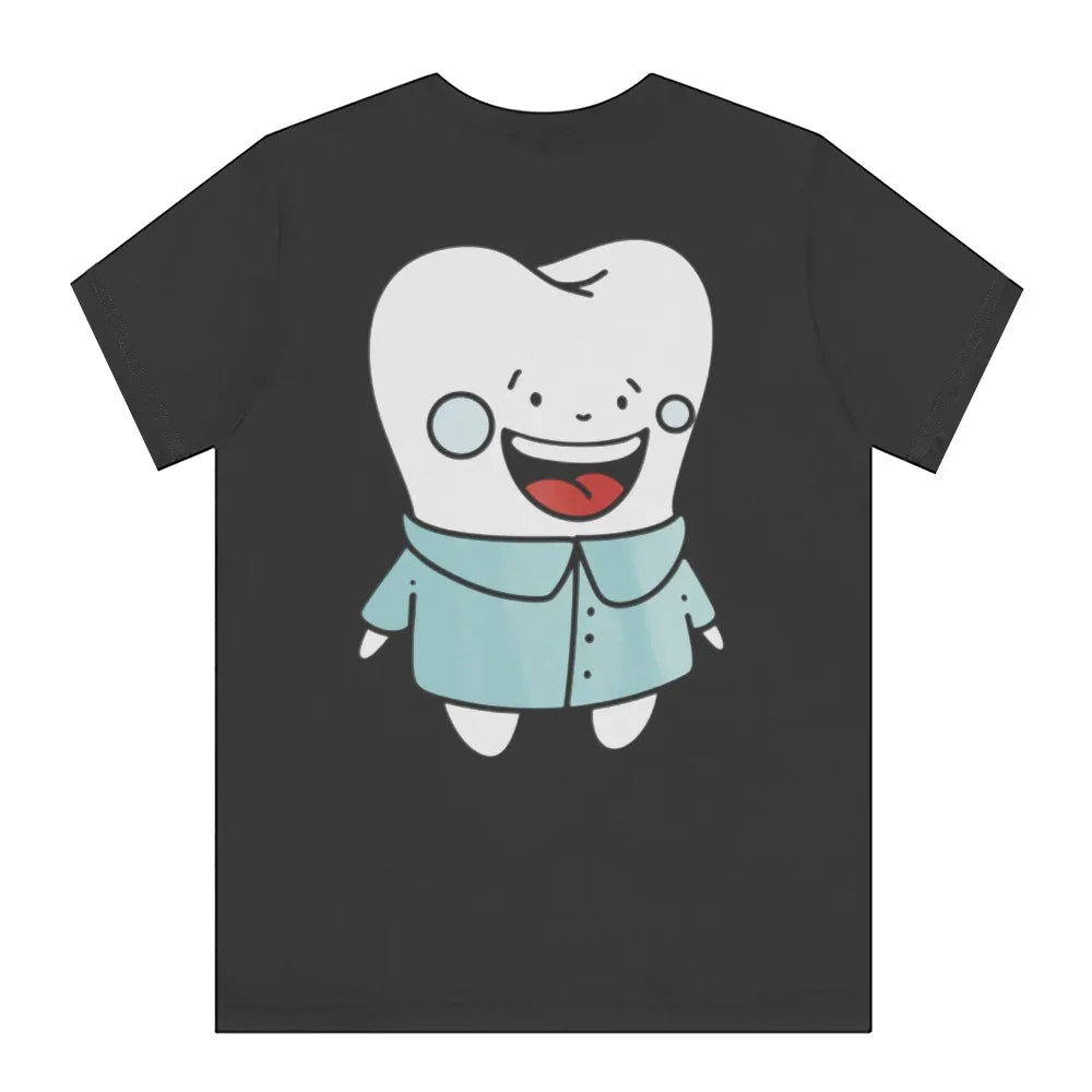 Happy Tooth Character Graphic Design Shirt product type