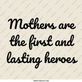 Mother's Day Pinback Button, Hero Mom, Inspirational Gift, Mom Appreciation, First and Lasting Hero, Cute Button, Mothers Day Gift - Tawshia