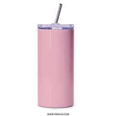 Kawaii Face Tumbler, Anime Inspired Gift, Cute Expression, Manga Style Design, Pink I Love You Tumbler, Gift for Her, Gift for Him - Tawshia