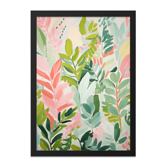 Floral Wall Art, Botanical Art Print, Colorful Leaf Decor, Tropical Wall Decor, Modern Home Decor, Nature Art - Tawshia
