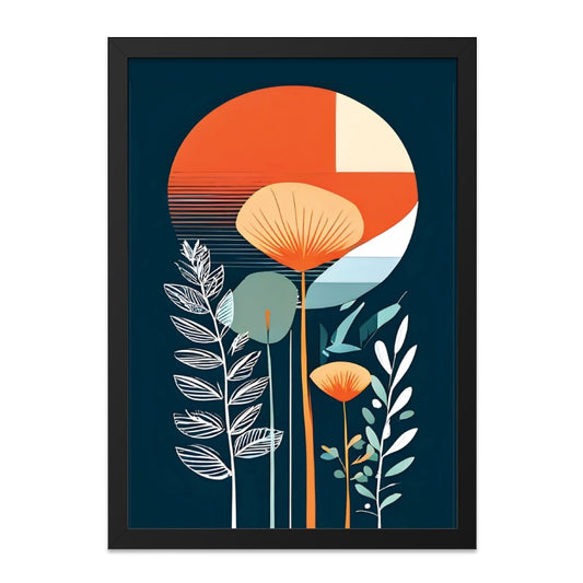 Floral Wall Art, Abstract Flower Print, Botanical Art Decor, Modern Wall Decor, Home Decor Wall Art - Tawshia