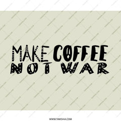 Make Coffee Not War Mouse Pad, Peace Symbol Mousepad, Anti War Office Decor, Coffee Lover Gift, Motivational Mousepad, Desk Accessory - Tawshia