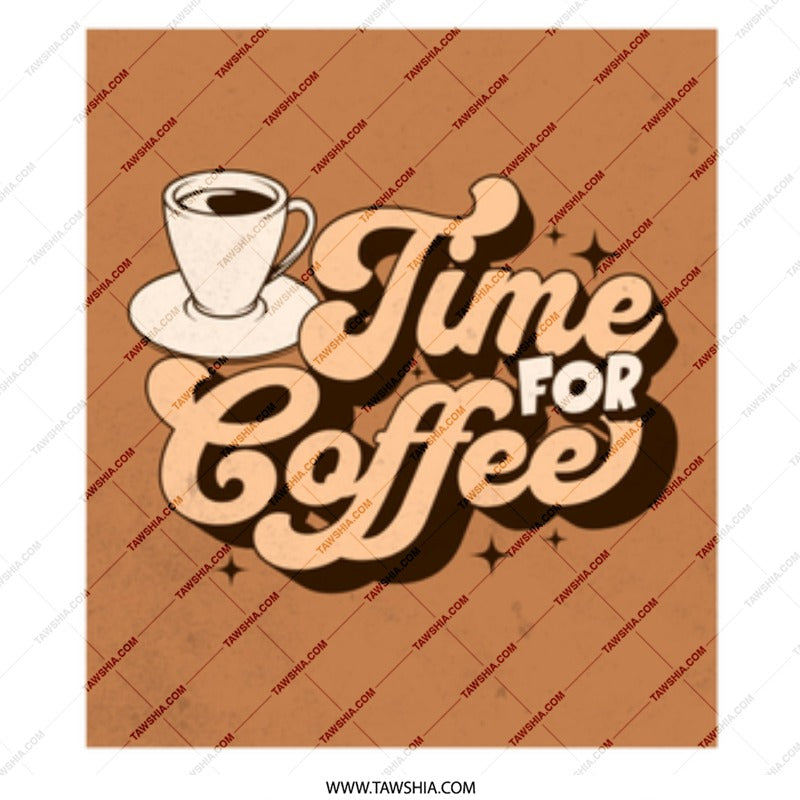 Time for Coffee Mug, Retro Coffee Cup, Coffee Lover Gift, Cafe Mug, Novelty Mug, Coffee Time Design, Retro Design Mug, Coffee Cup Design - Tawshia