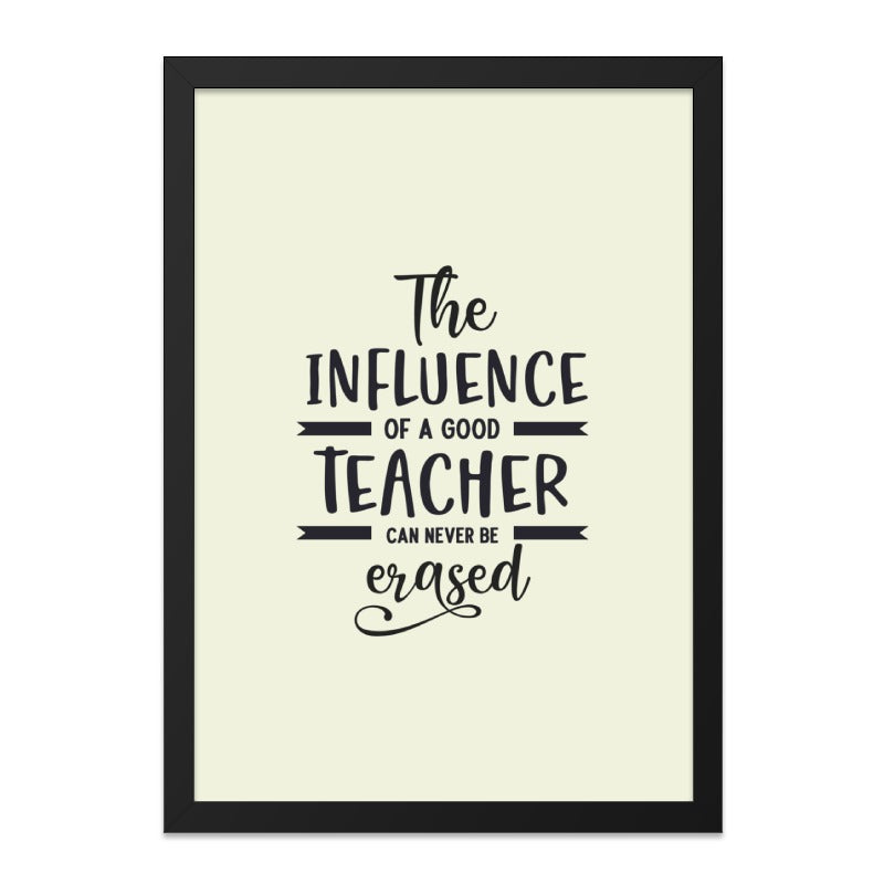 Teacher Influence Wall Art, Inspirational Quote Print, Classroom Decor, Teacher Appreciation Gift, Educator Gift, Mentor Wall Decor - Tawshia