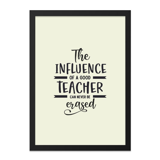 Teacher Influence Wall Art, Inspirational Quote Print, Classroom Decor, Teacher Appreciation Gift, Educator Gift, Mentor Wall Decor - Tawshia