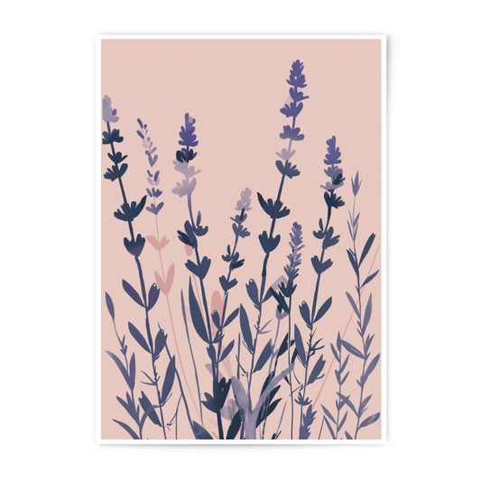 Lavender Field Photographic Print, Floral Wall Art, Botanical Art, Modern Home Decor, Nature Photography, Flower Print, Lavender Painting - Tawshia