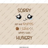 Hungry Apology Backpack, Funny Backpack, Foodie Gift, Cookie, Sorry Backpack, Gift for Him, Gift for Her, Unique Backpack, Trendy Backpack - Tawshia