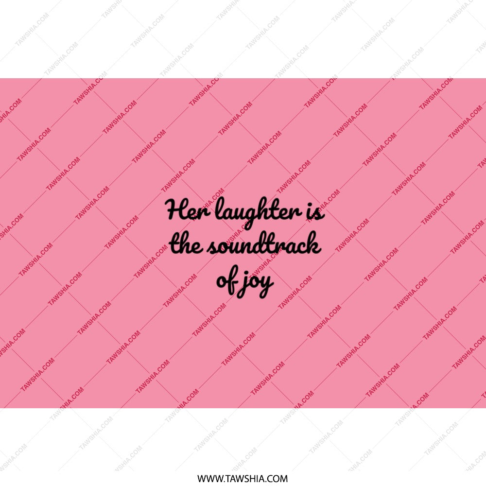 Laughter Soundtrack Tumbler, Joyful Gift, Positive Quote Tumbler, Gift for Her, Inspirational Tumbler, Pink Tumbler, Unique Tumbler - Tawshia