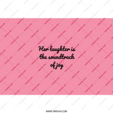 Laughter Soundtrack Tumbler, Joyful Gift, Positive Quote Tumbler, Gift for Her, Inspirational Tumbler, Pink Tumbler, Unique Tumbler - Tawshia