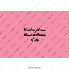 Laughter Soundtrack Tumbler, Joyful Gift, Positive Quote Tumbler, Gift for Her, Inspirational Tumbler, Pink Tumbler, Unique Tumbler - Tawshia