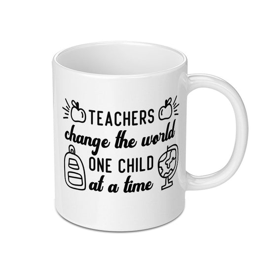 Teachers Change The World Mug, Teacher Appreciation Gift, Thank You Teacher Gift, School Mug, Education Mug, End of Year Gift Idea - Tawshia